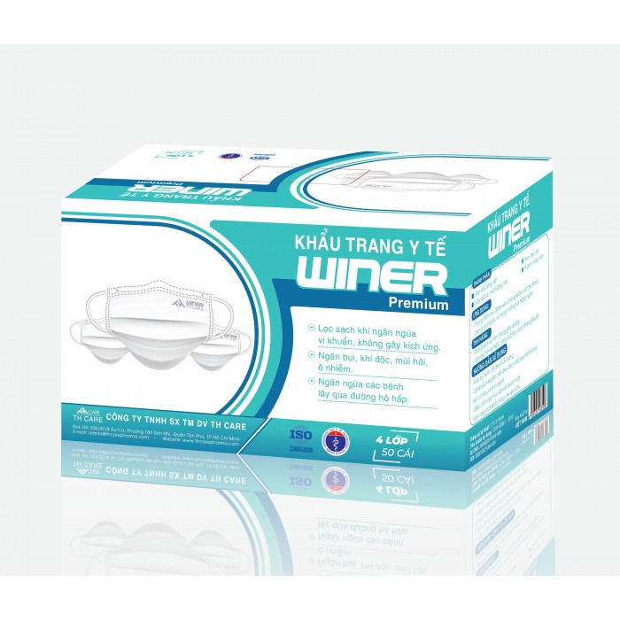 Khẩu trang y tế WINER - Premium - Khẩu Trang Y Tế WINER - Công Ty TNHH SX TM DV TH Care